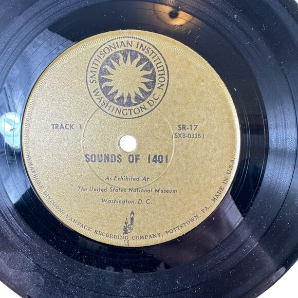 Vintage Smithsonian Institute 1960s Sounds of 1401 Vinyl Record - Picture 3 of 4